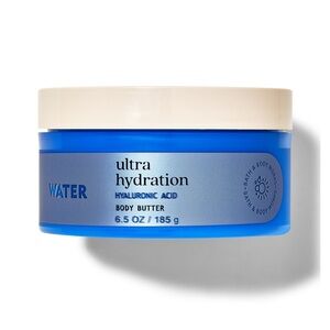 NEW BBW Water Ultra Hydration Hyaluronic Acid Body Butter Set bath and body work